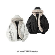 白底秋冬新品座山雕加绒外套男美式工装夹克棉服-A2332P105，男装夹克，电商B241