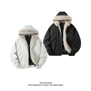 白底 秋冬新品 座山雕加绒外套男美式工装夹克棉服-A2332P105图片
