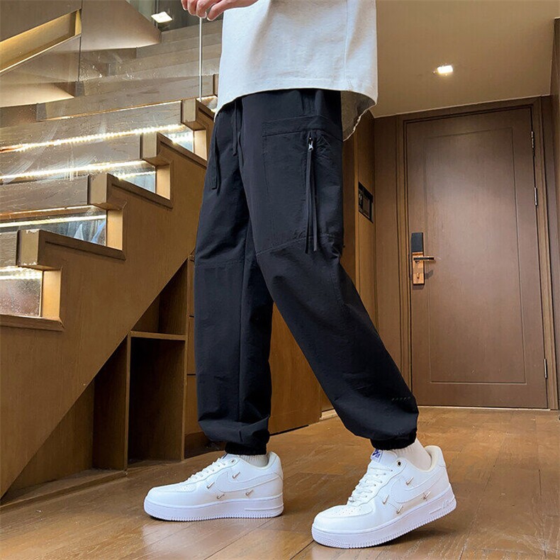 工装裤男2026春夏季新款时尚简约显高青年束脚哈伦裤子Z2520-P45，男装工装外套，星座509
