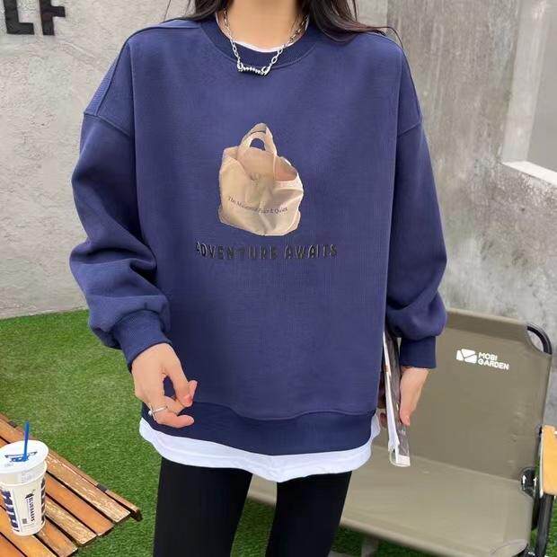 时尚休闲潮流加绒卫衣，女装卫衣/绒衫，泽妤