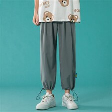 ！2023夏季轻薄冰丝男士休闲裤宽松九分裤学生9分裤K2050P35，男装休闲裤，电商B220