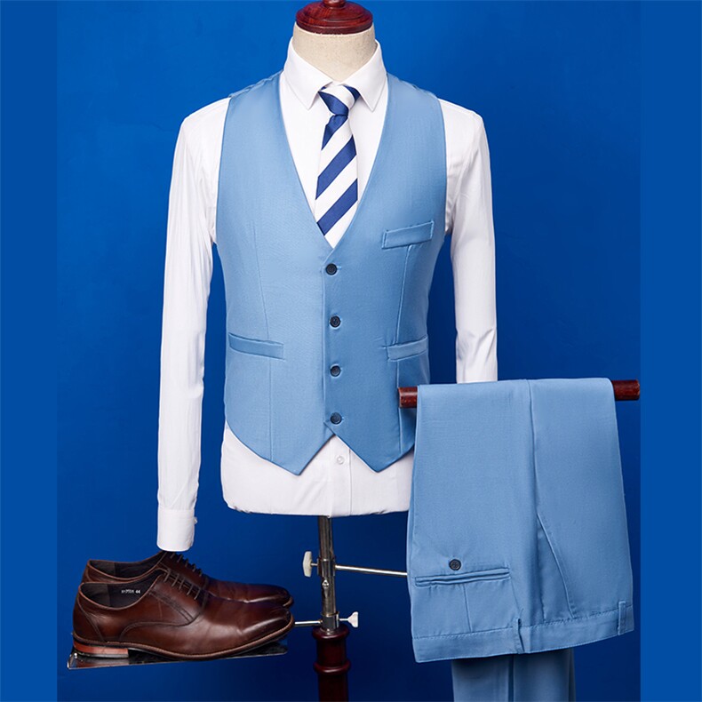 时尚新款西服三件套韩版修身休闲西装套装男107-tz302-p110,男装西服套装,星座112C