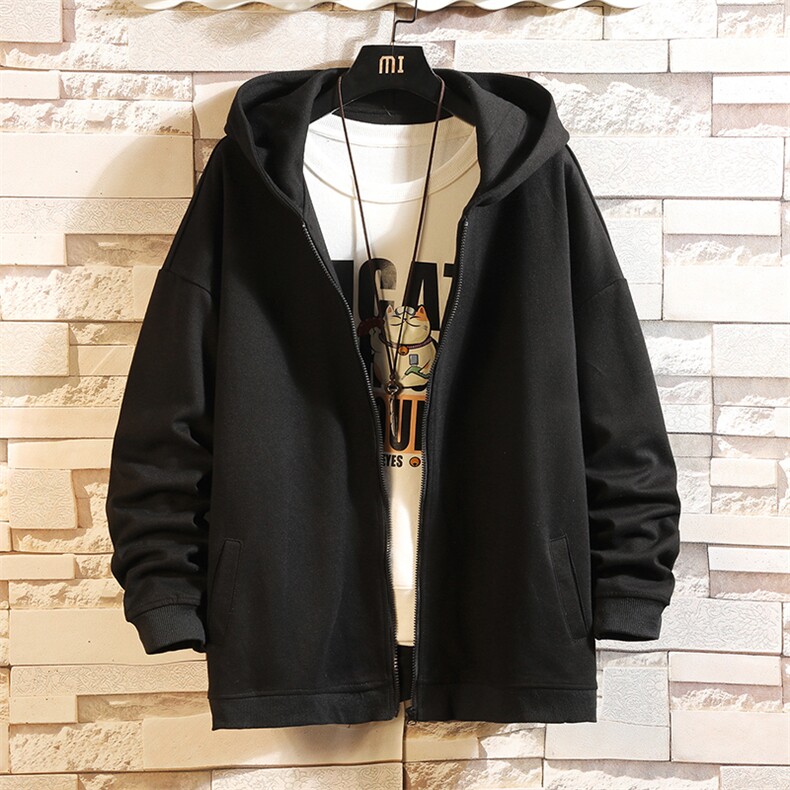 KS21042-P38连帽开衫卫衣男运动外套大码班服砖墙挂拍,男装卫衣,电商A040A