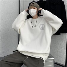 卫衣男潮ins秋季薄款圆领宽松套头上衣潮牌潮流百搭WY601P43控58，男装卫衣，星座517A-1