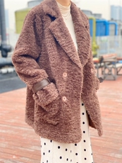 时尚款皮毛一体，女装，D壹