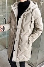 冬季羽绒服男士中长款连帽外套潮流韩版加厚大衣DS275T，男装羽绒服，电商A102