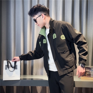 9905-P98 控138 秋季新款社会小伙潮店主风夹克男图片