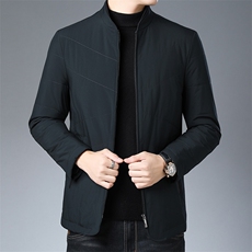 BEM8618钱塘2020-2中年男士冬季百搭立领简约商务休闲棉衣P165，男装棉衣，钱塘207-2