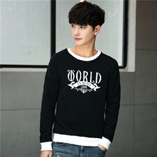 秋季男水洗全棉套头青春卫衣703-W02，男装卫衣，星座703