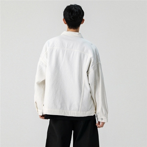 25款抖音品质男士宽松纯色情侣休闲水洗外套上衣N961/P85128图片
