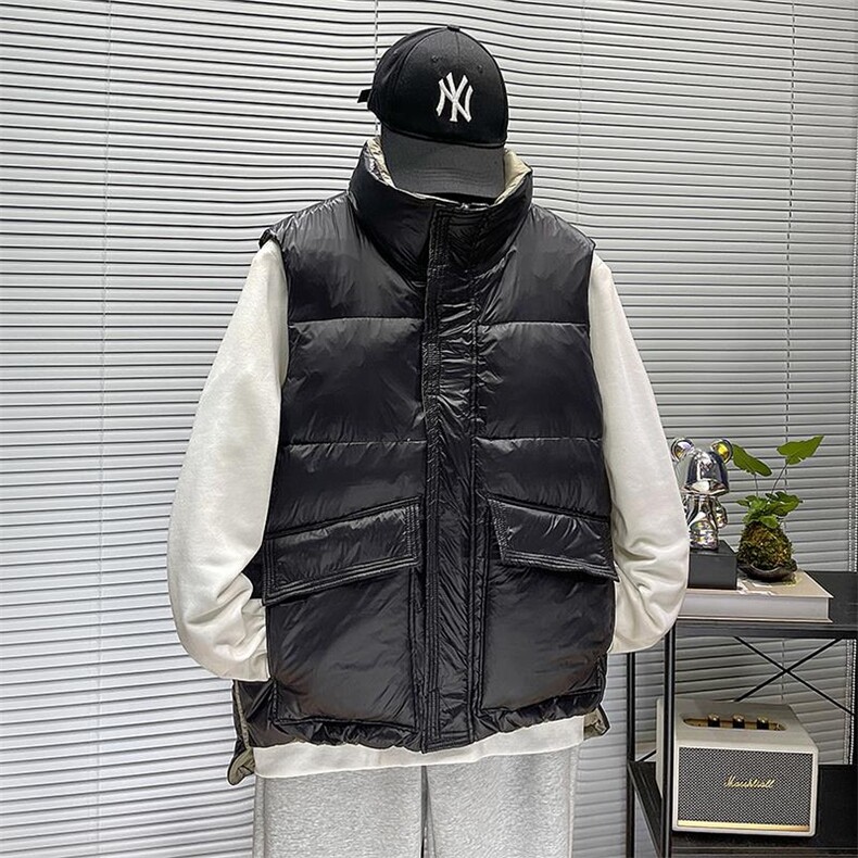 2025新款冬季短款休闲男士羽绒马甲A221-2-6281P150,女装马甲,电商A221-2