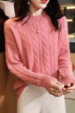 2024秋冬季新款半高领打底衫女羊毛衫内搭，女装羊毛衫，昭美羊绒