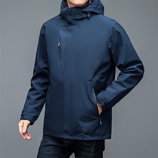 NN3007钱塘2020-3时尚百搭简约冬季厚款中年男士棉风衣外套P140，男装风衣，钱塘207-3