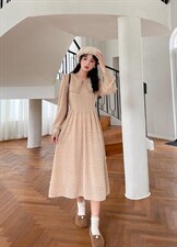 海军领子蕾丝连衣裙，女装连衣裙，安玖拉