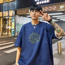 量大优供视频重磅麂皮绒短袖t恤男JT530-特p19，男装T恤，电商B371