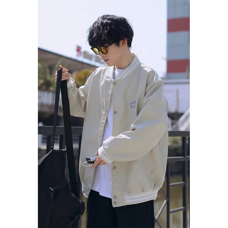 美式字母刺绣棒球服男女春秋潮牌ins情侣休闲夹克外套J631-P68,男装夹克,星座1109-3