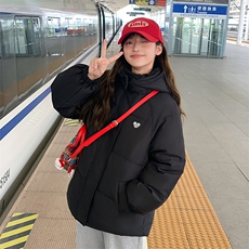 学院风羽绒棉服女2025冬季新款初高中学生甜美面包服少女冬装外套，男装棉衣，星座506A