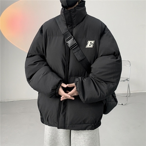 冬季新款机理感暗条纹立领棉衣加厚棉袄MY237-P105控148抖音控168图片