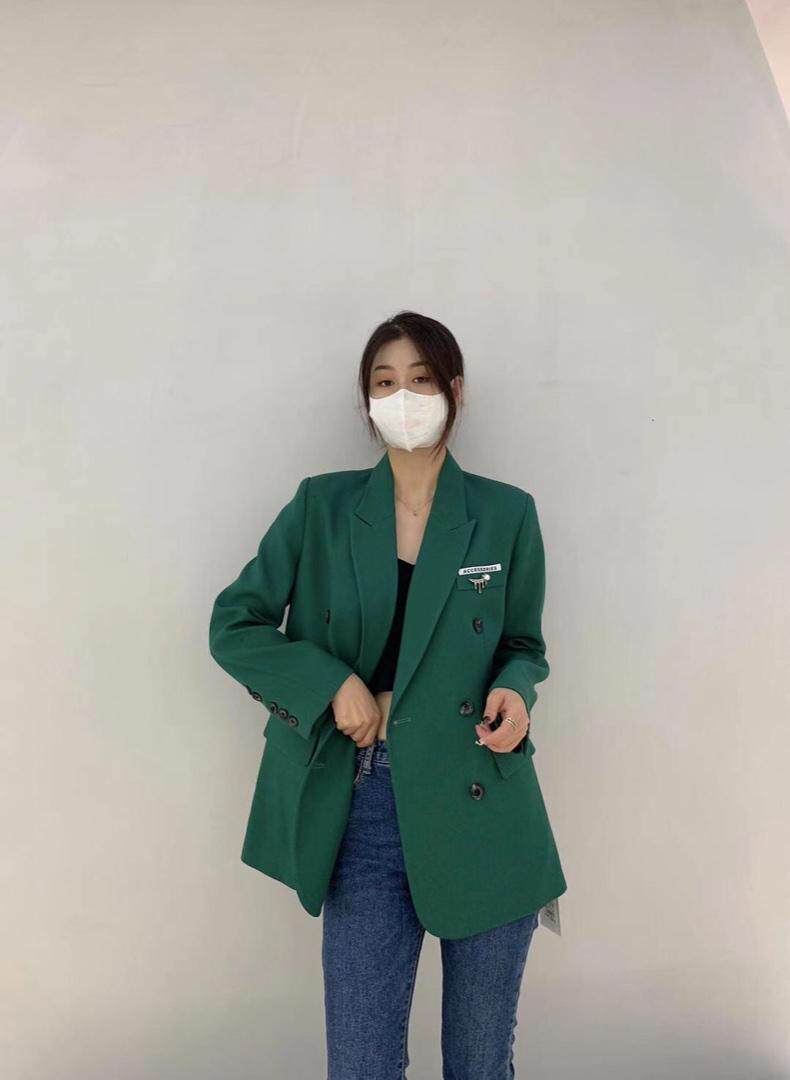 2021早秋款修身休闲西装外套，女装西装，时戴衣人