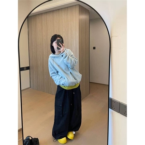 高品 户外山系情侣撞色保暖抓绒衣连帽摇粒绒卫衣男女 A1078-P60图片