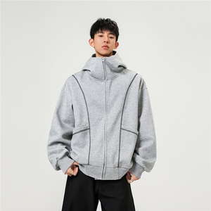 420克高品质重工刺绣专机针织开衫青春情侣外套XZ301A WT2506图片