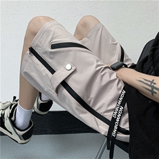 休闲短裤男潮牌ins宽松休闲潮流外穿中裤百搭五分裤DK092-P38，男装休闲裤，星座308B-1