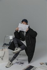 (现货)2021订单款带帽两用长羽绒，其它，墨写