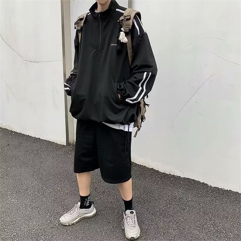 卫衣男韩版潮流高街帅气立领2023春夏季ins宽松百搭外套WB021-P30,男装卫衣,星座412-3