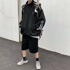卫衣男韩版潮流高街帅气立领2023春夏季ins宽松百搭外套WB021-P30，男装卫衣，星座412-3