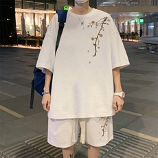 套装！华夫格套装短袖T恤短裤男TZ216-特P38，男装T恤，电商B367