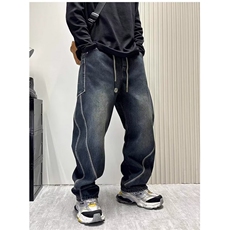 慵懒潮流原宿气质时尚日系流行牛仔裤百搭文艺ins简约N858，男装牛仔裤，星座1116A（原606A-3）