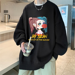 半高领毛衣男士大码针织衫男毛线衣男 M18298-P45 加绒款-P65图片