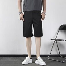 短裤男生2025夏季休闲裤薄款男生五分裤直筒坠感修身西裤KA50，男装西裤，星座1116A-2（原606A-1）
