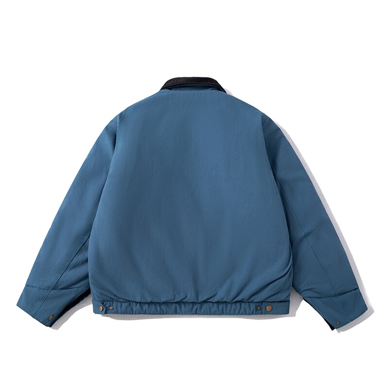 现货4色翻领秋冬飞行服棉服情侣装夹克复古外套,男装棉衣,电商A105