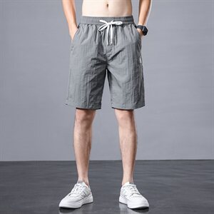 冰丝休闲短裤男士ins宽松夏季超薄款五分裤百搭外穿中裤Z106-P30图片