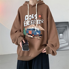 连帽卫衣男大码运动服帽衫外套WY2269-P35加绒款-P40，男装卫衣，电商A040