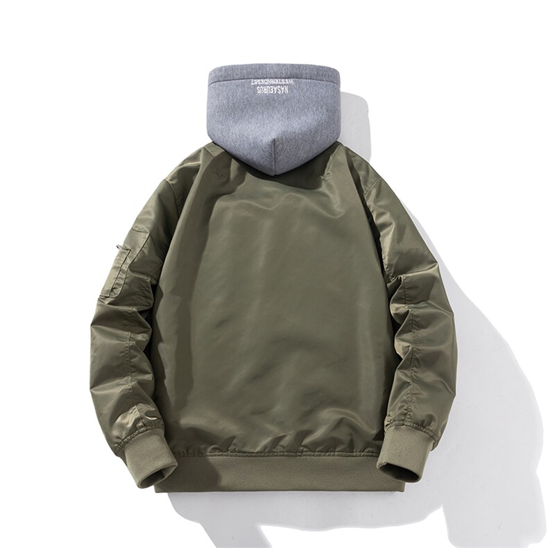 现货三色秋冬季潮牌夹克棉衣棒球服欧美街头飞行员外套情侣装,男装棉衣,电商A105