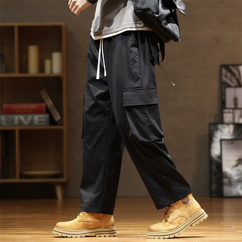 春夏新款工装休闲裤男宽松阔腿裤直筒裤CK2318-P50,男装工装外套,星座717