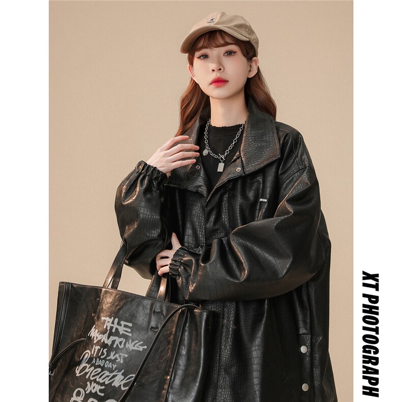 鳄鱼皮衣夹克排扣外套W1850P110控138，男装皮衣，星座1018-3