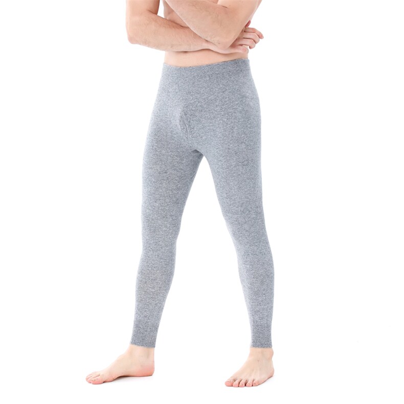 男士冬季保暖羊毛裤无缝设计舒适柔软高弹力修身休闲裤男装，男装休闲裤，金牧歌羊绒裤