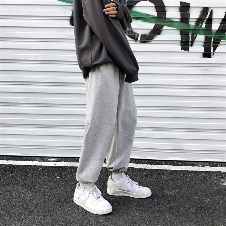 港风有型休闲裤男宽松潮流束脚裤运动印花卫裤NK06-P50,男装休闲裤,星座1501
