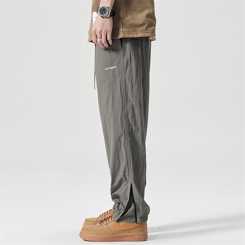 薄款速干裤子男士夏季宽松束脚休闲裤拉链小脚运动裤潮,女装休闲裤,星座1210-1
