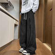 秋季新款潮流扎染拼接设计宽松直筒休闲裤B315-K25320-特p35控68，男装休闲裤，电商B315