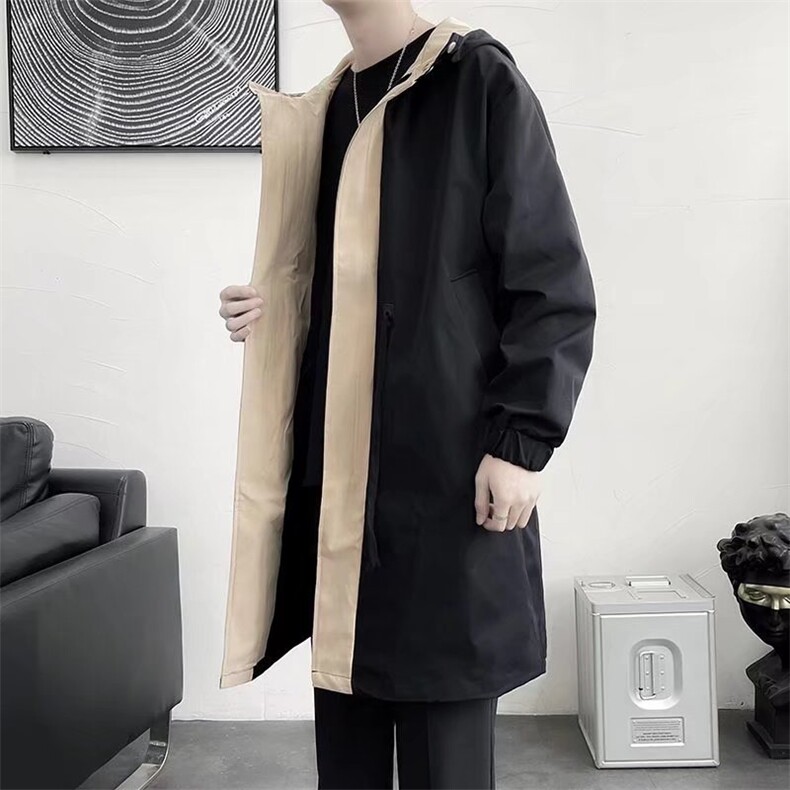 港风休闲男士春季风衣中长款FX64P65,男装风衣,星座1116-2