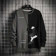 2021春装新款潮流宽松卫衣男装韩版帅气打底上衣服DS982T，男装卫衣，电商A102