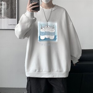 圆领卫衣男大码加厚加绒长袖t恤男S6148-P28 加绒款-P33图片