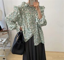 【素妮】2022新春韩系气质雪纺小衫，其它，素妮