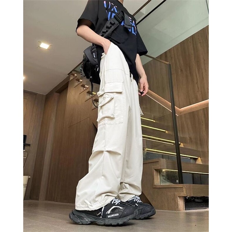 网图慎用口袋工装裤春夏款松弛感裤子高街速干运动裤310A-926-P25,男装工装外套,四季星座310A