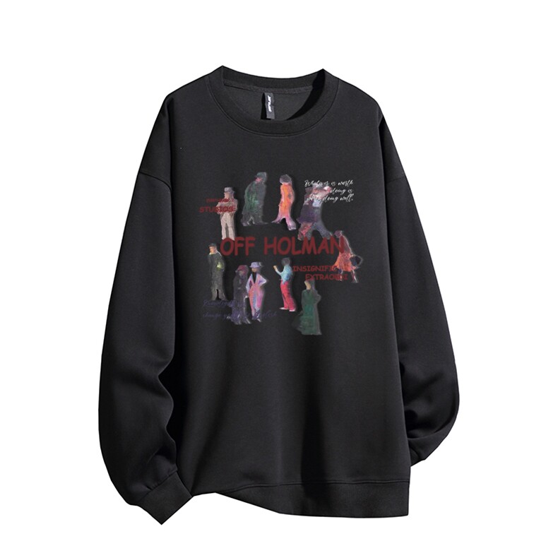 得物供货、复合重磅420克现货圆领卫衣宽松HD019-1-HMY300-特P35,男装卫衣,电商019-1