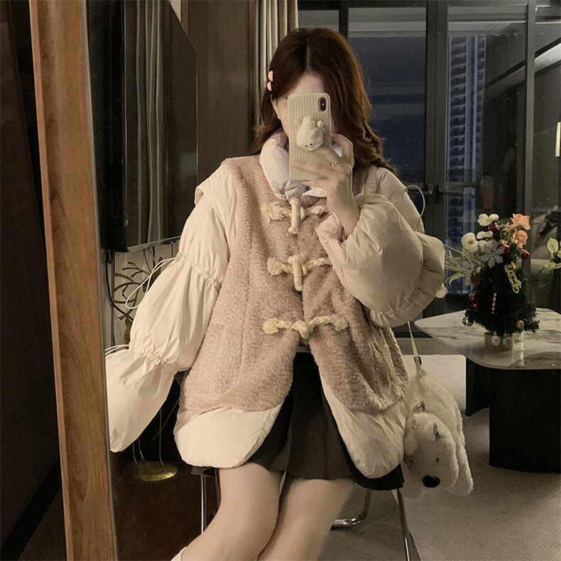 2026年秋冬季新款港风潮牌宽松假两件立领保暖棉服女ZM471-P118,男装棉衣,星座313A(原308A-2)